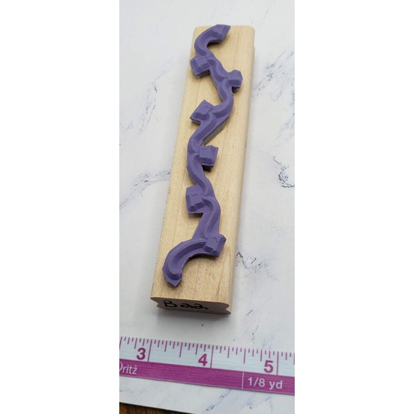 Stampin Up String of Lights Border Wood Mounted Rubber Stamp - Picture 7 of 7